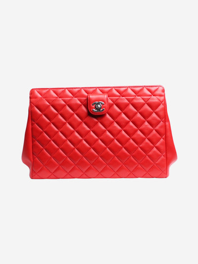 Red quilted clutch bag Clutch bags Chanel 