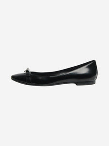 Hermes Black Liberty leather ballet flats - size EU 36