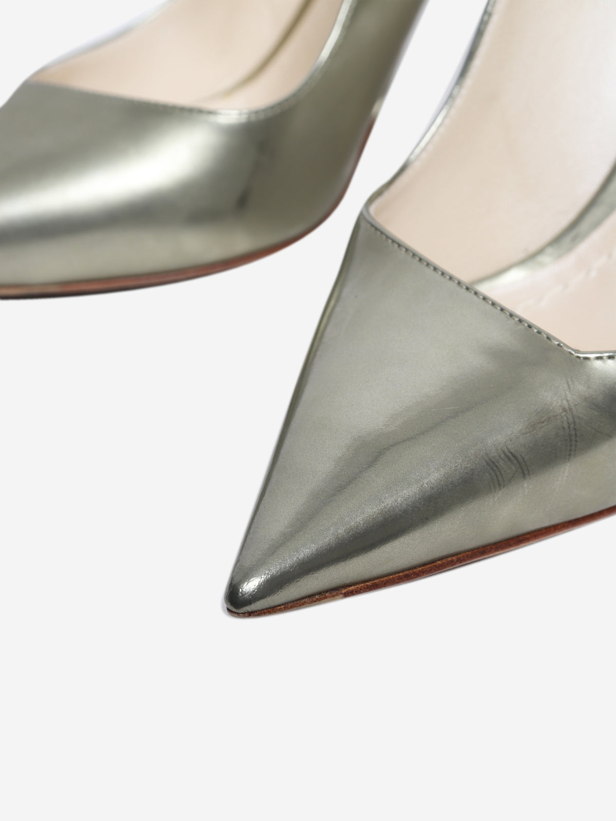 Gold songe pumps - size EU 38 (UK 5)