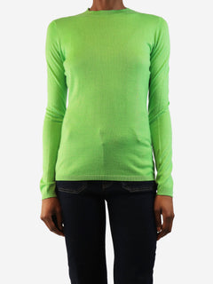 Lime fine knit sweater - size S Tops Gabriela Hearst 