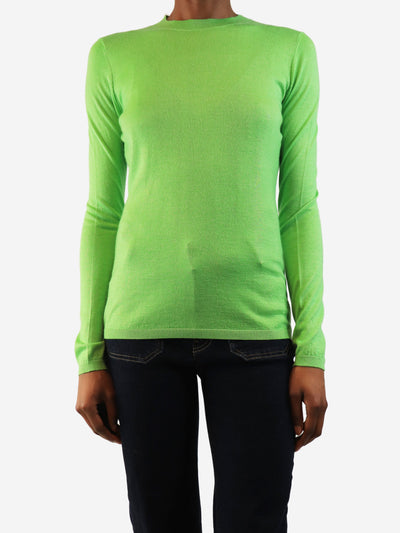 Lime fine knit sweater - size S Tops Gabriela Hearst 