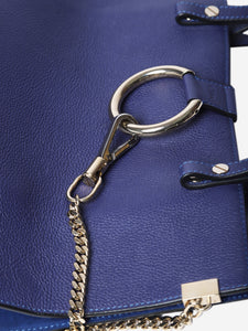 Chloe Blue Faye tote leather bag - size