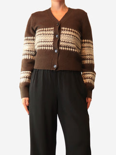 PC Dark chesnut Lindsey cardigan - size M Knitwear APC 