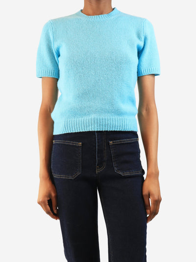 Blue cashmere sweater - size UK 8 Knitwear Prada 