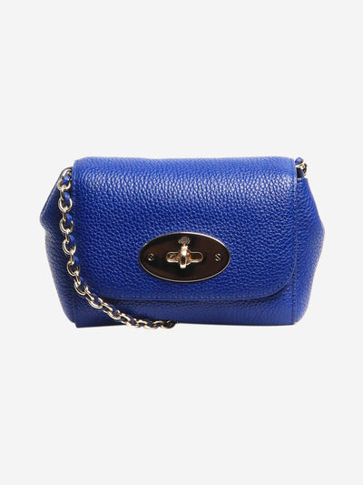 Blue mini Lily leather crossbody bag Cross-body bags Mulberry 