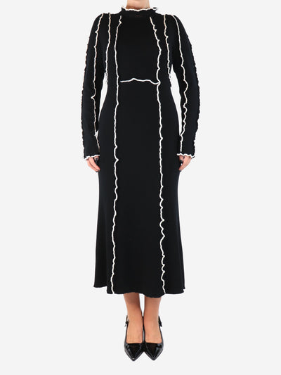 Black Elin ribbed midi dress - size S Dresses Sea New York 