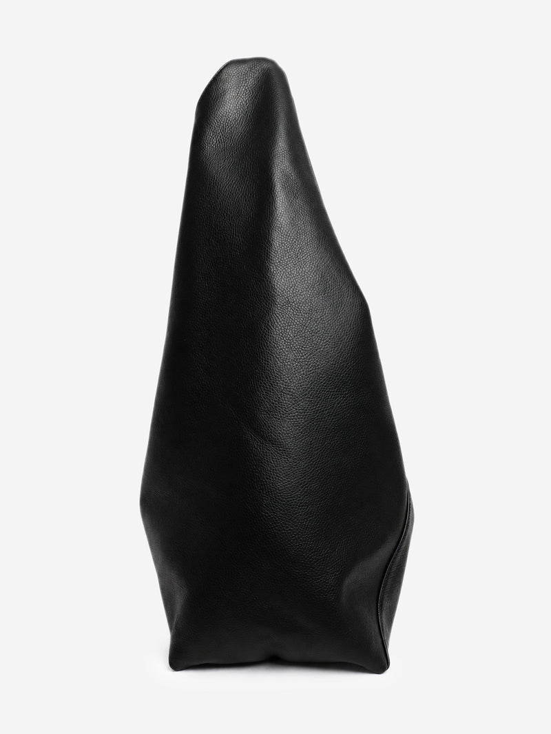 Black leather Japanese Bag Jewel Handle Large tote bag Tote Bags MM6 Maison Margiela 