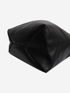 Black leather Japanese Bag Jewel Handle Large tote bag Tote Bags MM6 Maison Margiela 