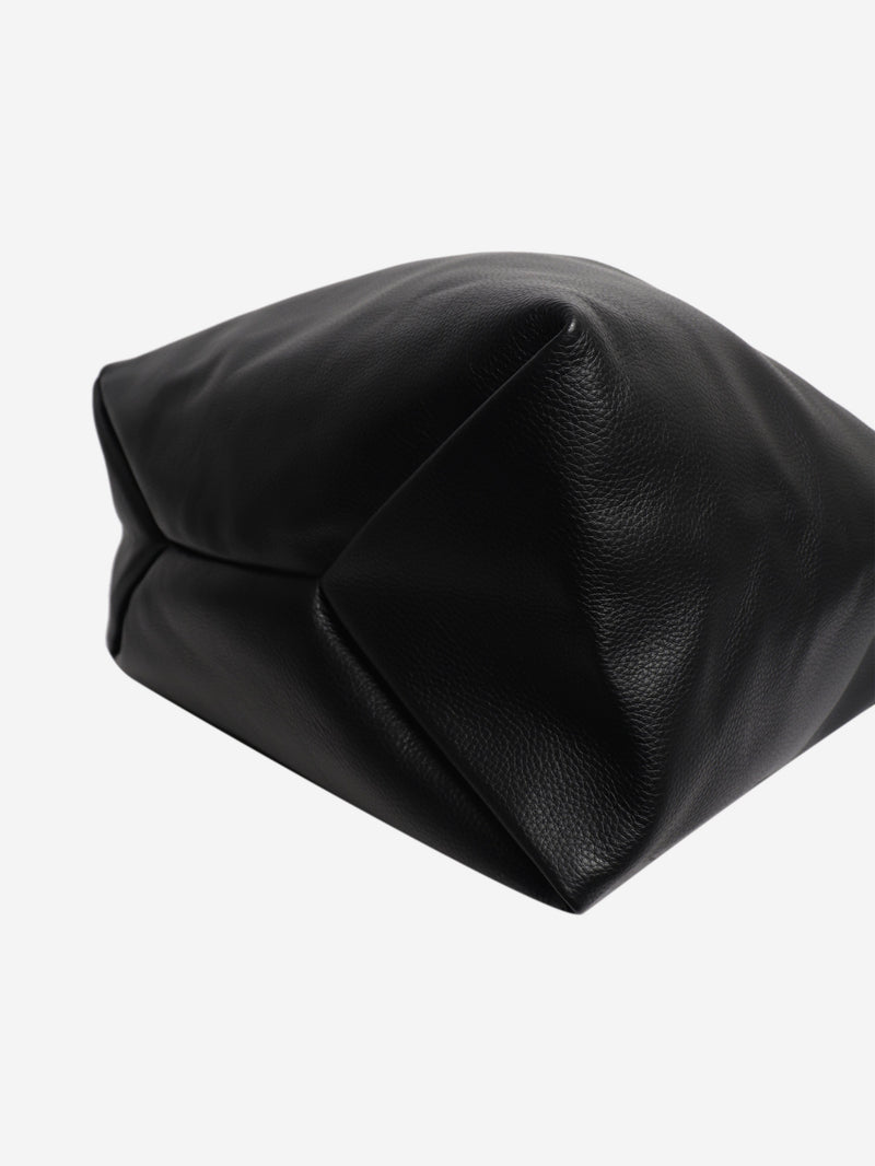 Black leather Japanese Bag Jewel Handle Large tote bag Tote Bags MM6 Maison Margiela 