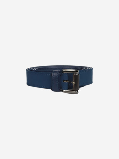 Blue leather belt Belts Loro Piana 