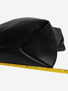 Black leather Japanese Bag Jewel Handle Large tote bag Tote Bags MM6 Maison Margiela 