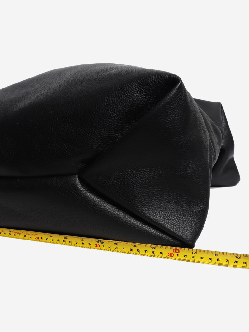 Black leather Japanese Bag Jewel Handle Large tote bag Tote Bags MM6 Maison Margiela 