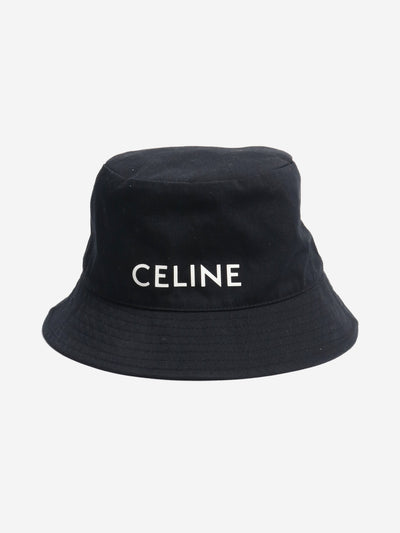 Black logo bucket hat Hats Celine 