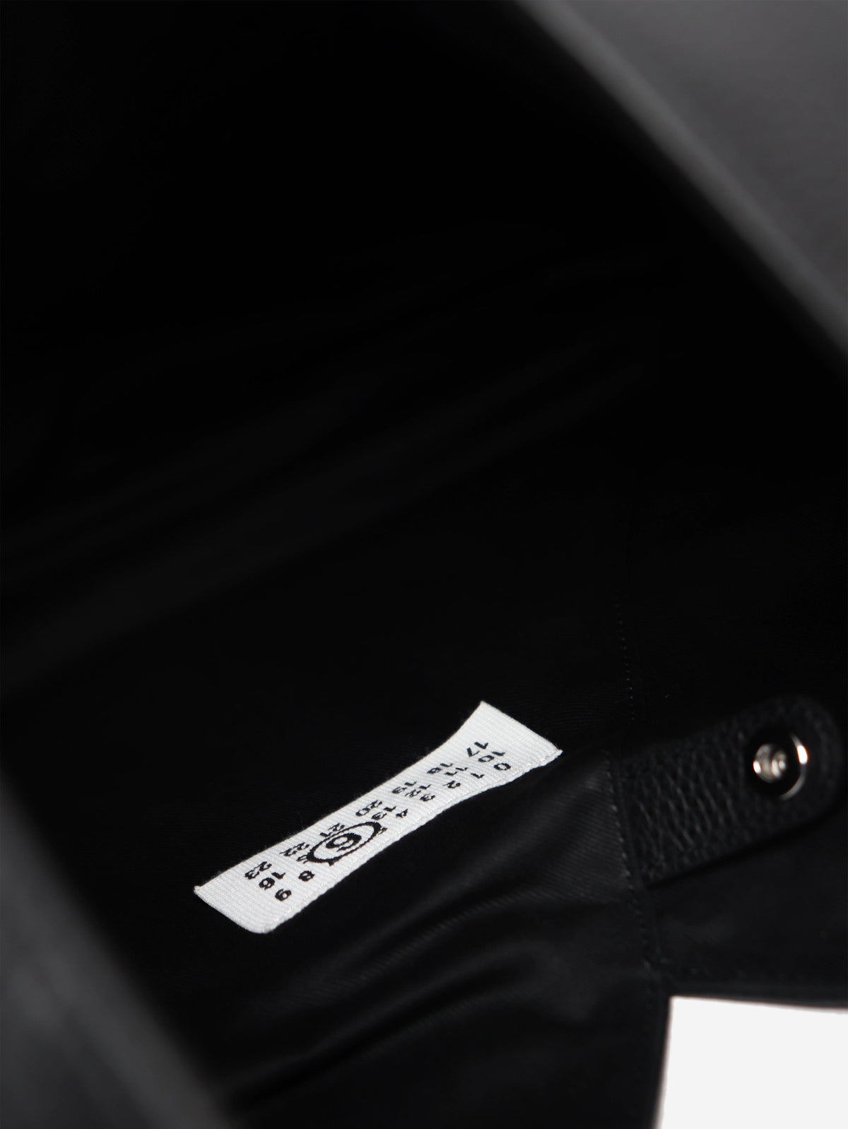 Black leather Japanese Bag Jewel Handle Large tote bag Tote Bags MM6 Maison Margiela 