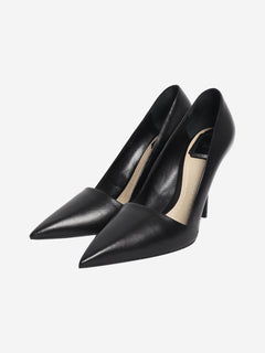 Leather black pointed toe heels - size EU 39 (UK 6) Heels Dior 