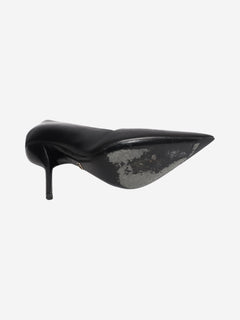 Leather black pointed toe heels - size EU 39 (UK 6) Heels Dior 