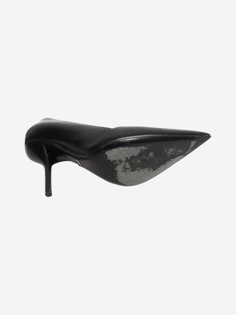 Leather black pointed toe heels - size EU 39 (UK 6) Heels Dior 
