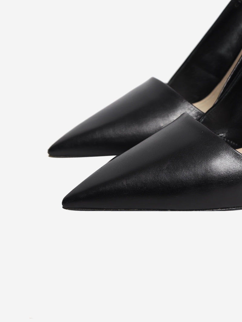 Leather black pointed toe heels - size EU 39 (UK 6) Heels Dior 