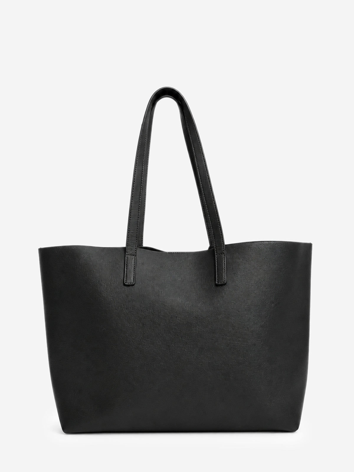 Grey leather Shopping E/W tote bag Tote Bags Saint Laurent 