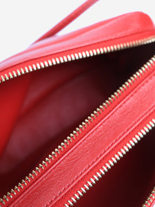 Mansur Gavriel Flaming red double-zip cross-body bag