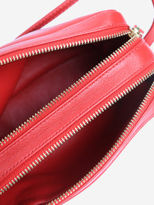 Mansur Gavriel Flaming red double-zip cross-body bag