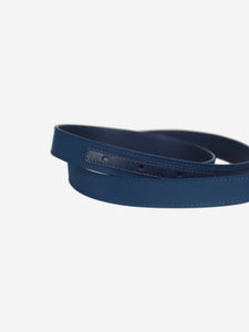 Loro Piana Blue leather belt