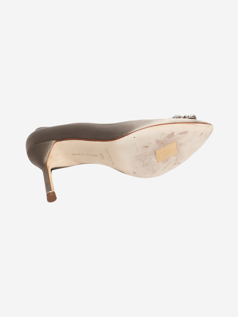 Grey Hangisi 90 heels - size EU 38.5 Heels Manolo Blahnik 