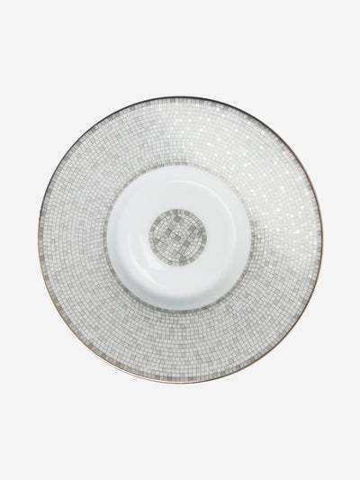 Grey Mosaique au 24 platinum small plate Homeware Hermes 