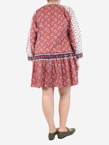 Veronica Beard Red Jesila paisley mini dress - size L