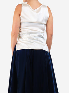 Falconeri Cream silk sleeveless top - size S