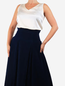 Falconeri Cream silk sleeveless top - size S