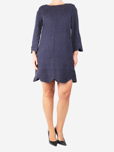 Blue polka dot dress - size UK 12 Dresses Chloe 