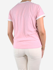 Zadig & Voltaire Pink embellished t-shirt - size UK 8