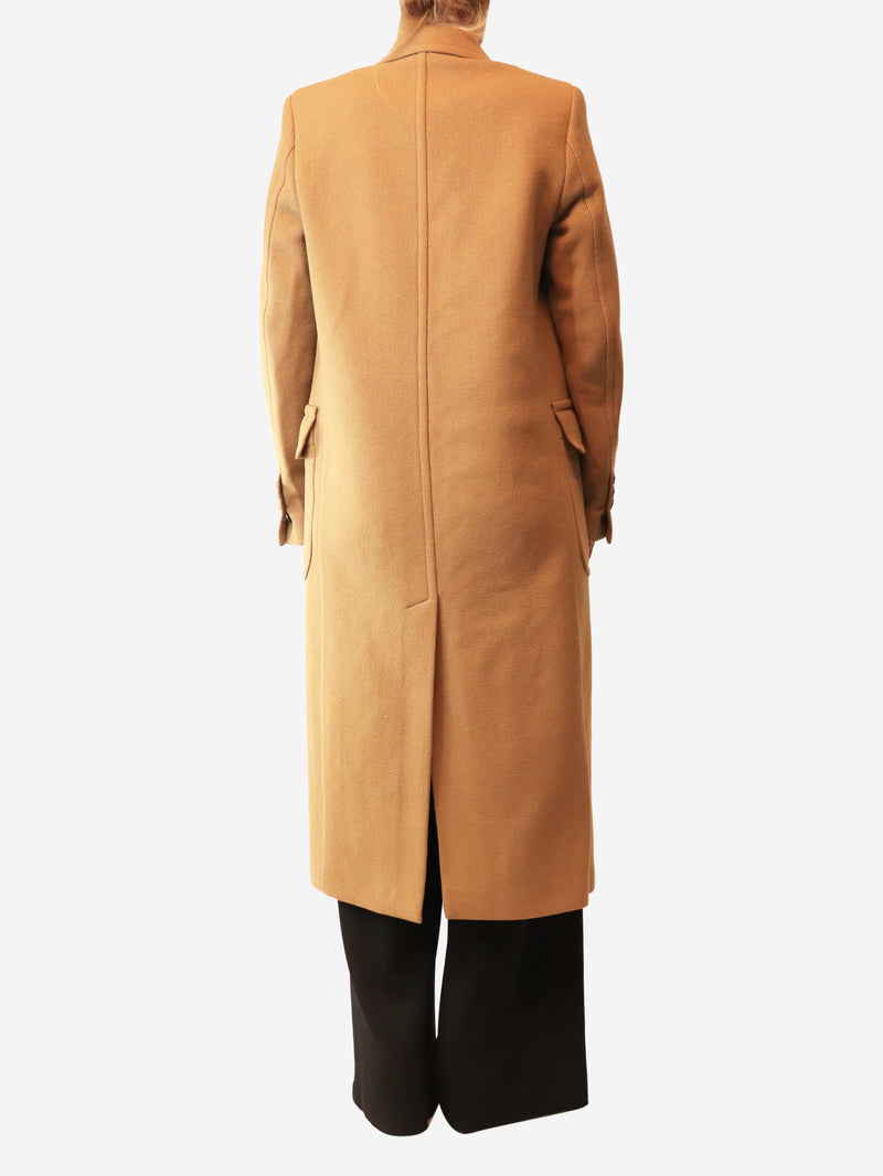 Tan felt midi coat Coats & Jackets AMI Paris 