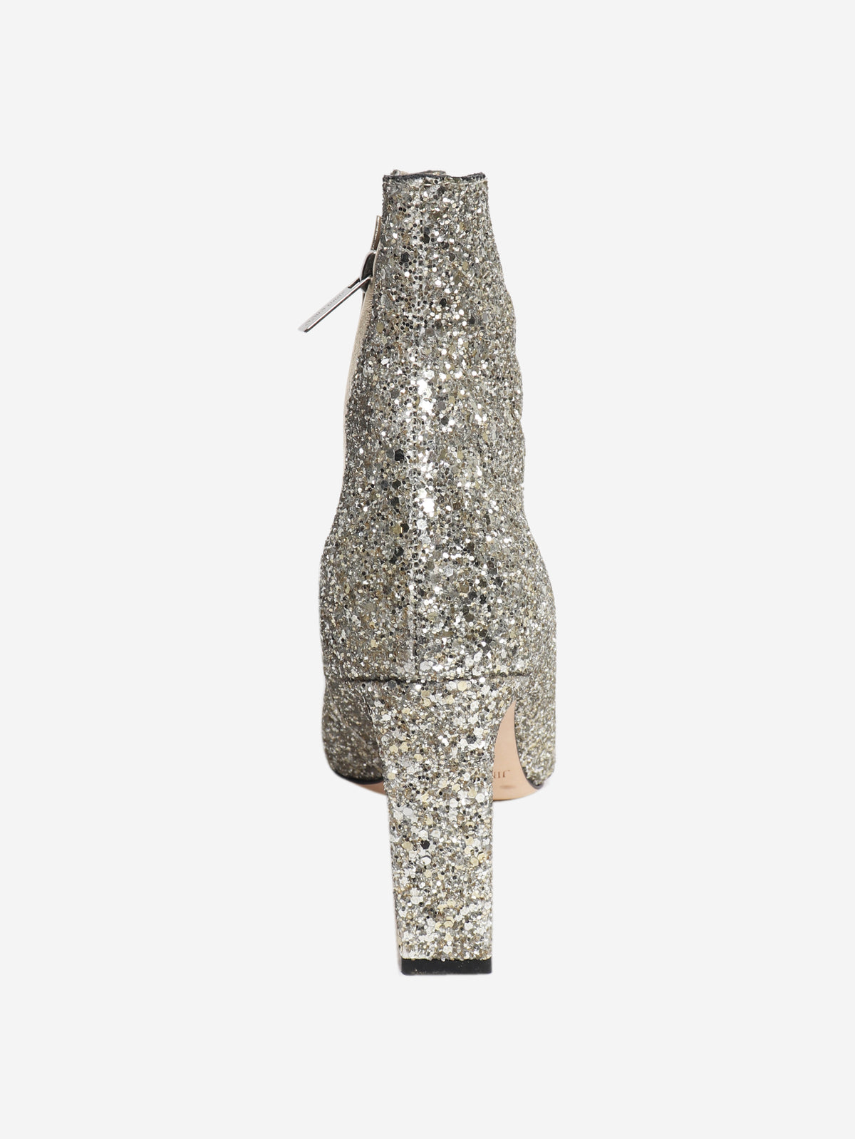 Glittery silver ankle boots - size EU 39 (UK 6)
