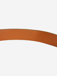 Etro Multicolour printed leather belt