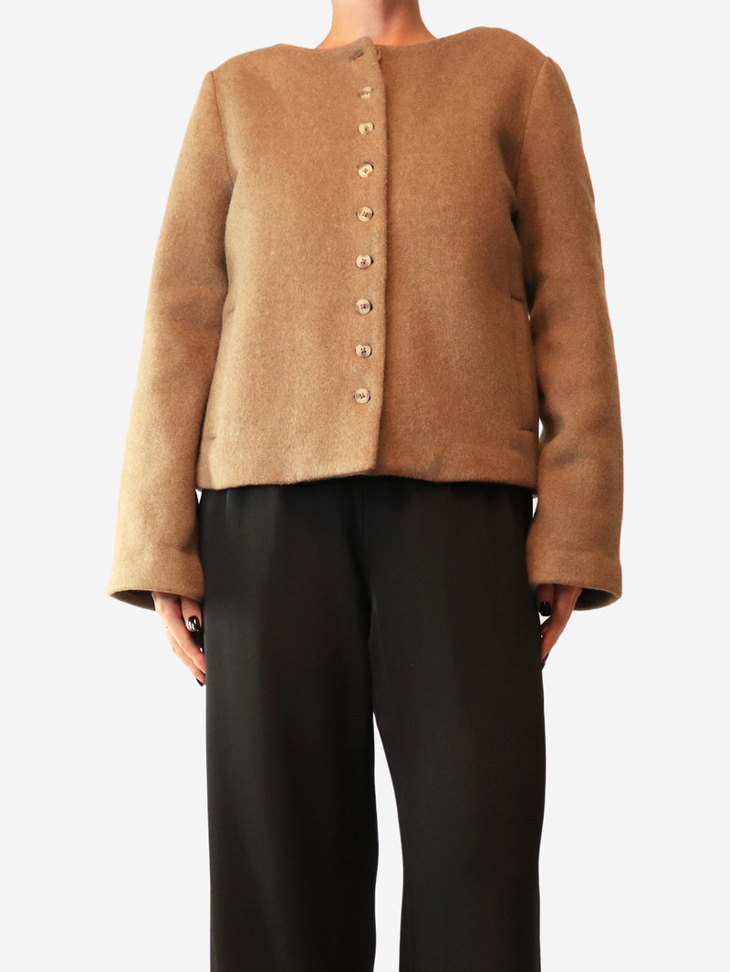 Brown Lucia wool jacket - size M Coats & Jackets Reformation 