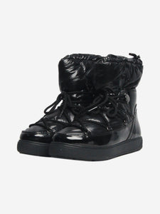 Moncler Black quilted thermal ski boots - size EU 39