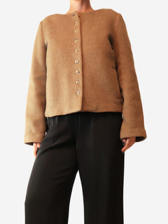 Brown Lucia wool jacket - size M Coats & Jackets Reformation 