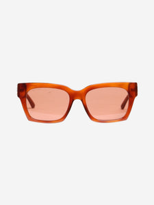 Jimmy Choo Red rectangular sunglasses