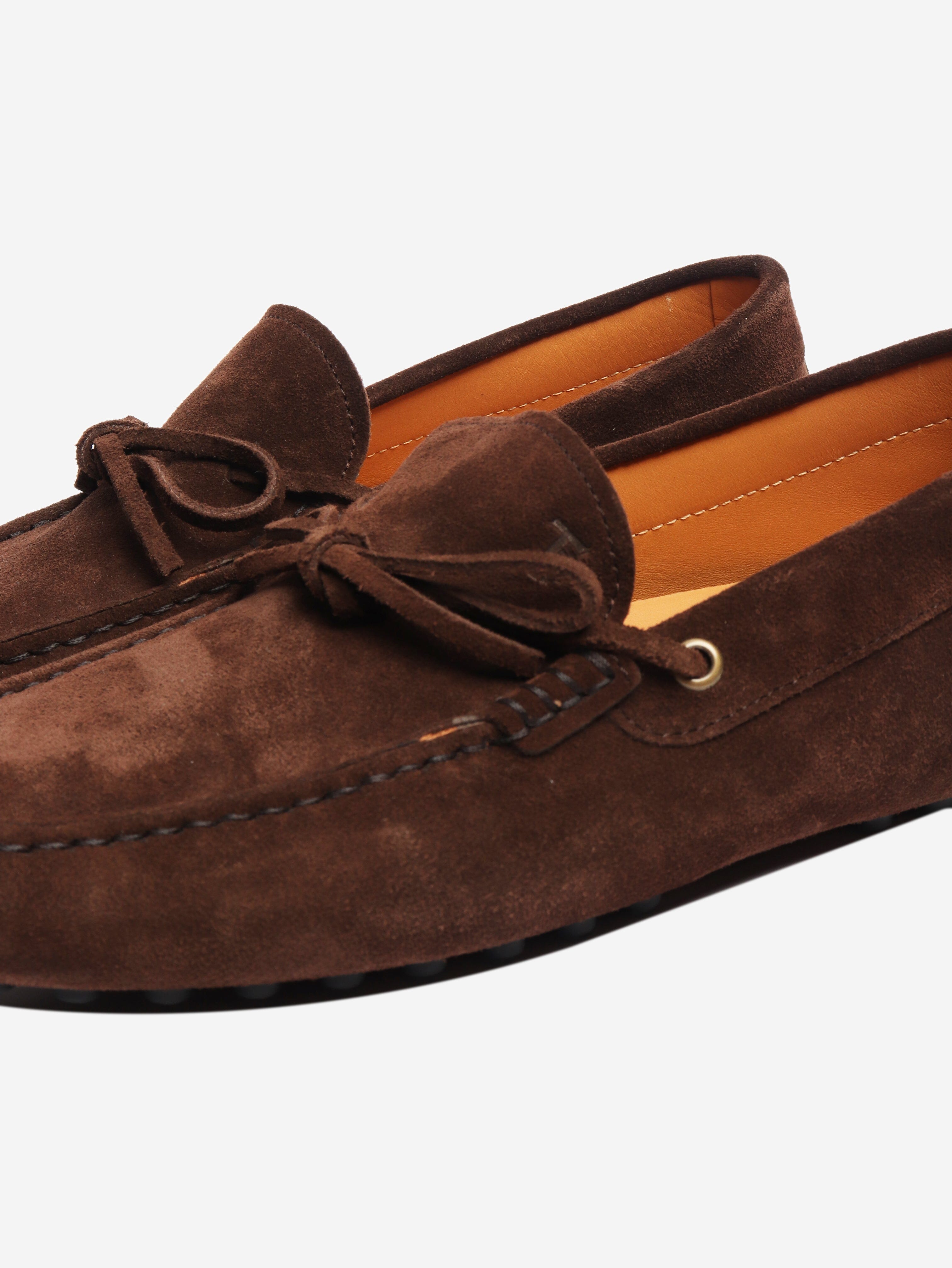 Brown suede Gommino loafers - size EU 39 Flat Shoes Tod's 