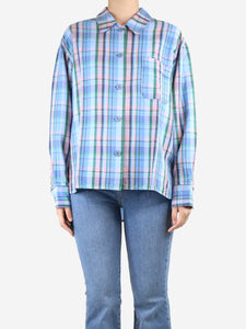 Isabel Marant Blue checkered shirt - size UK 12