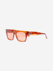 Jimmy Choo Red rectangular sunglasses