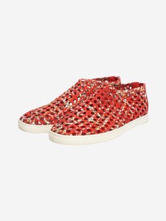 Red woven oxygene trainers - size EU 39 (UK 6) Trainers Hermes 