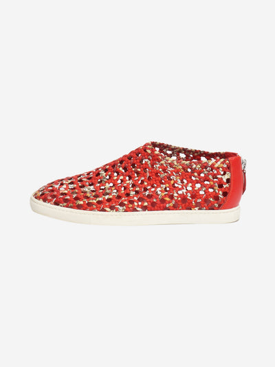 Red woven oxygene trainers - size EU 39 (UK 6) Trainers Hermes 