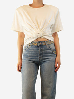 White gathered top - size S Tops Magda Butrym 