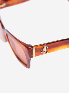 Jimmy Choo Red rectangular sunglasses