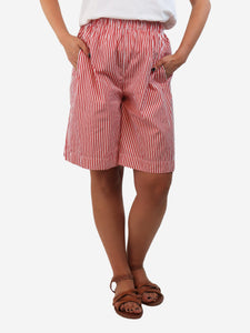 Daniela Gregis Red and white striped shorts - size