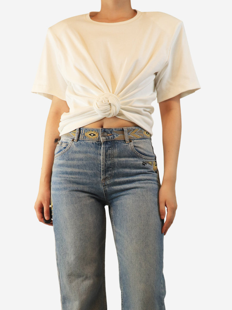 White gathered top - size S Tops Magda Butrym 