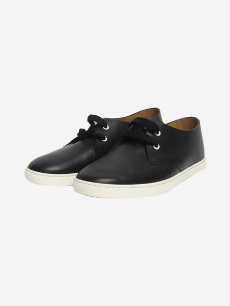 Black leather trainers - size EU 39 (UK 6) alternate image